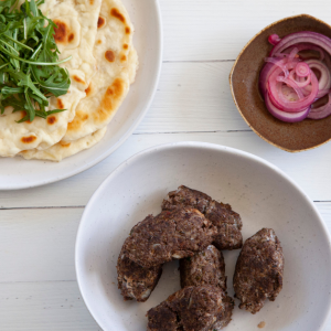 lamb koftas & flatbread